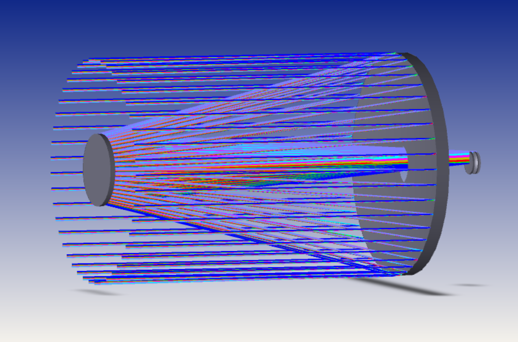 Reflective telescope layout